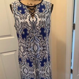 Sandra Darren Blue Dress